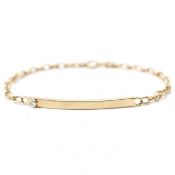 VINTAGE GOLD & DIAMOND IDENTITY BRACELET