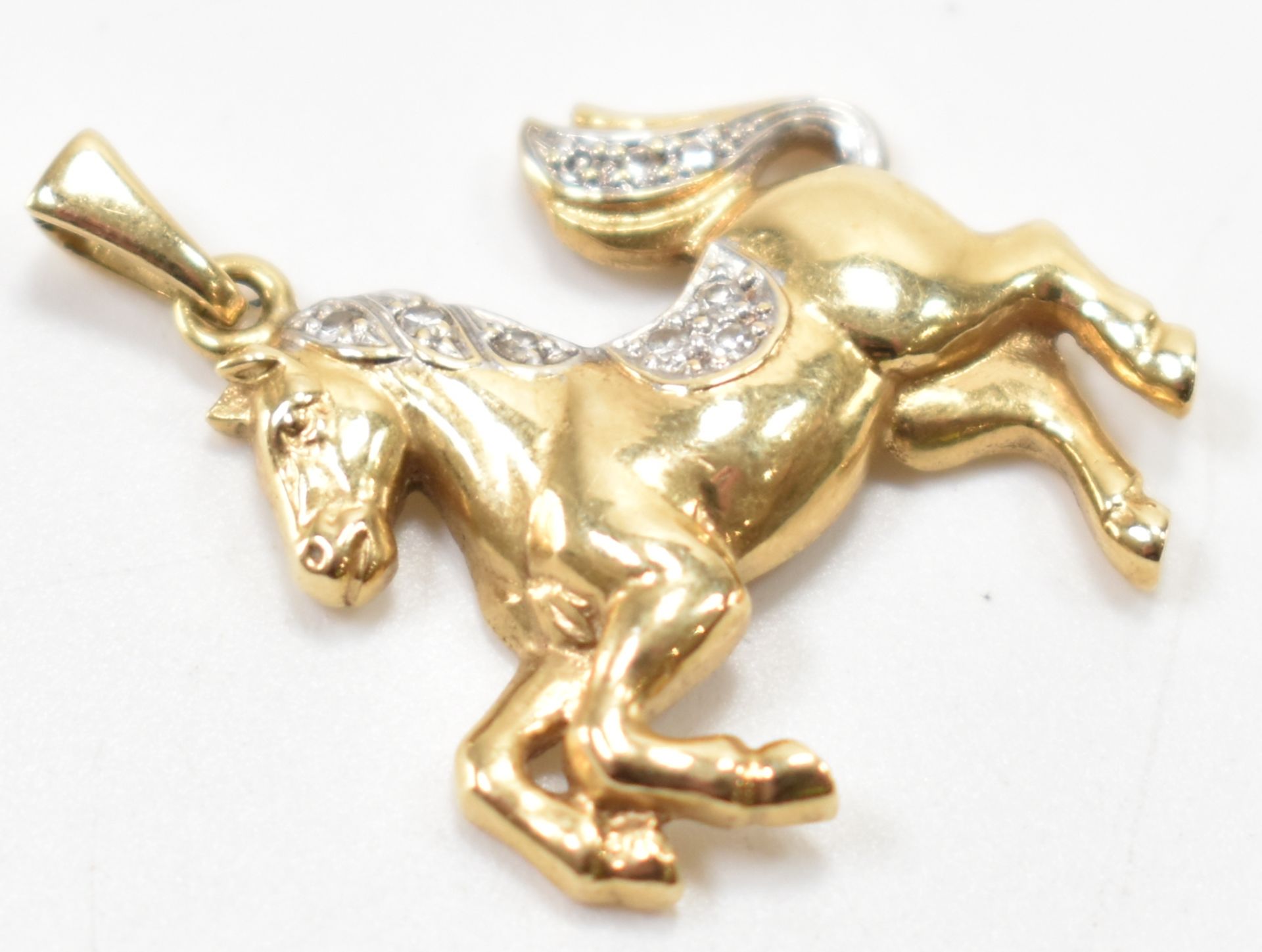 VINTAGE GOLD & DIAMOND HORSE PENDANT - Bild 4 aus 6
