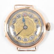 HALLMARKED 9CT GOLD ANTIQUE WRIST WATCH