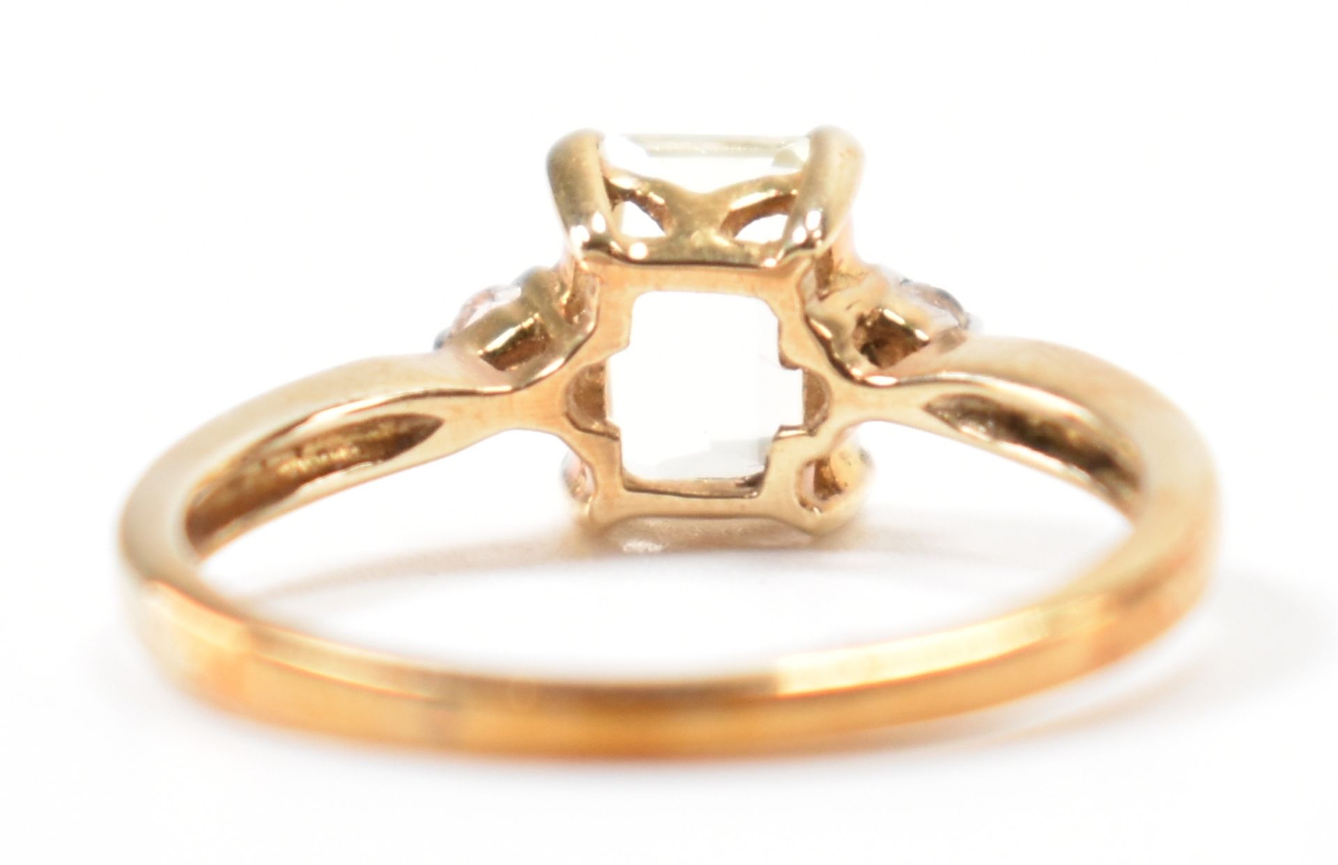HALLMARKED 9CT GOLD CITRINE & DIAMOND RING - Bild 3 aus 10