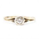 HALLMARKED 9CT GOLD & DIAMOND RING