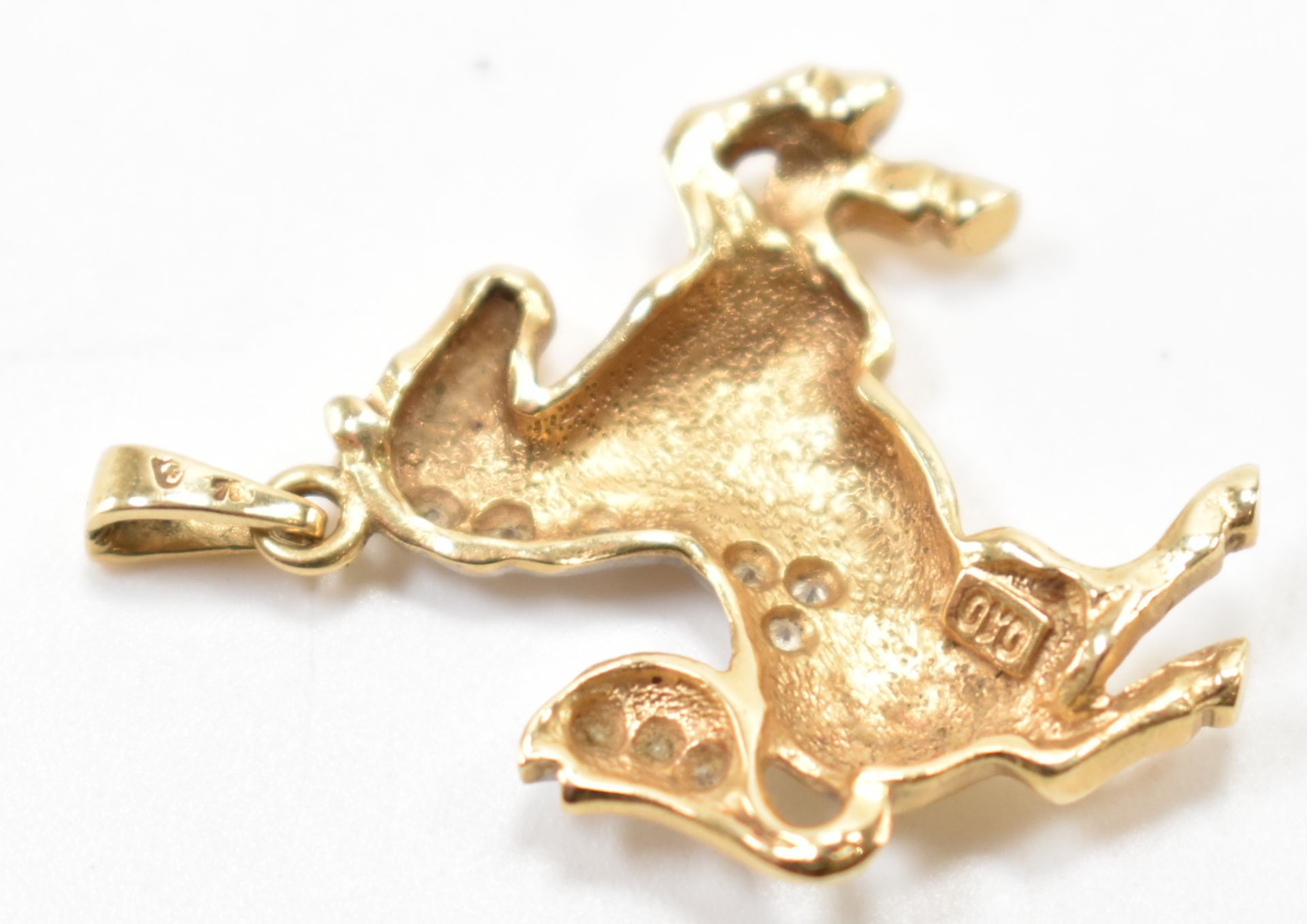 VINTAGE GOLD & DIAMOND HORSE PENDANT - Bild 5 aus 6