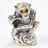 SILVER MONKEY PIN CUSHION