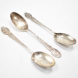 THREE SILVER HALLMARKED ELKINGTON SPOONS