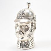 SILVER PLATED VESTA IN THE FORM OF AN EDWARDIAN POLICEMAN