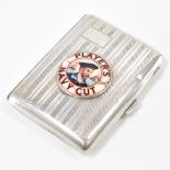 SILVER HALLMARKED ENAMELLED CIGARETTE CASE