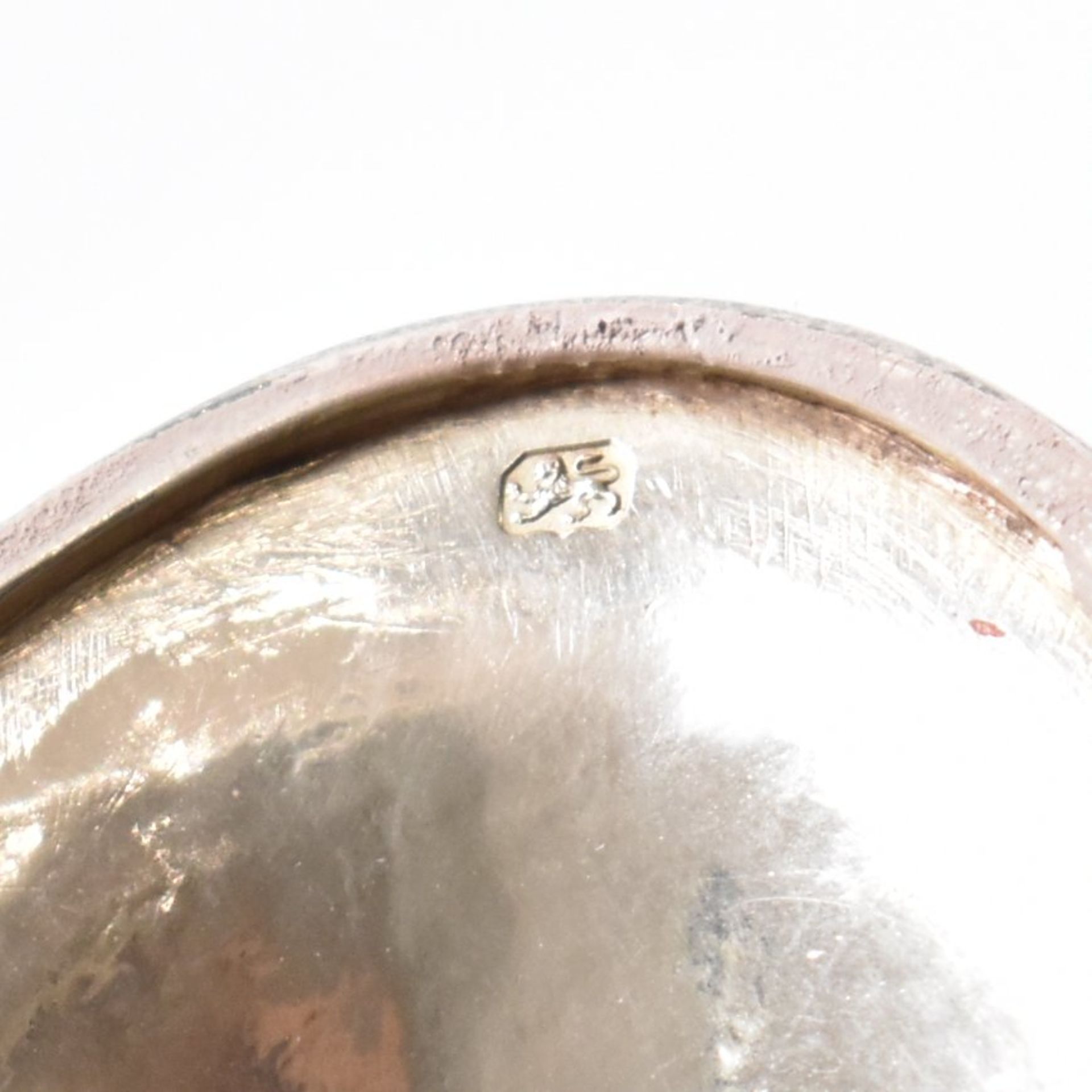 GEORGE III HALLMARKED SILVER TEAPOT & STAND - Image 4 of 7