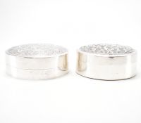 TWO BRUNEI SOUTH EAST ASIAN LIDDED TRINKET BOXES
