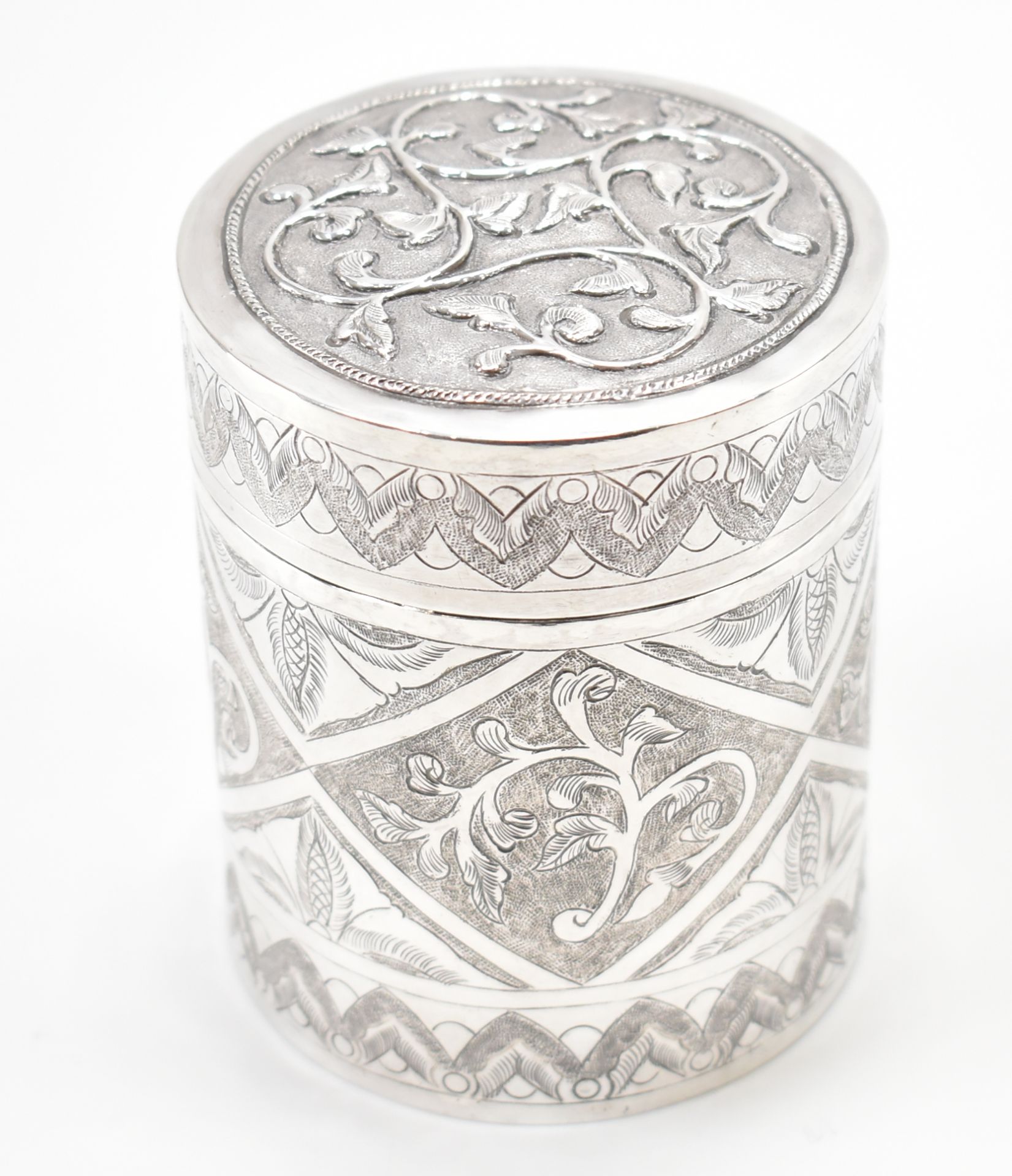 BRUNEI SILVER LIDDED TRINKET BOX - Bild 2 aus 4