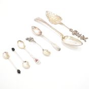 ASSORTMENT OF ANTIQUE & LATER SILVER SPOONS