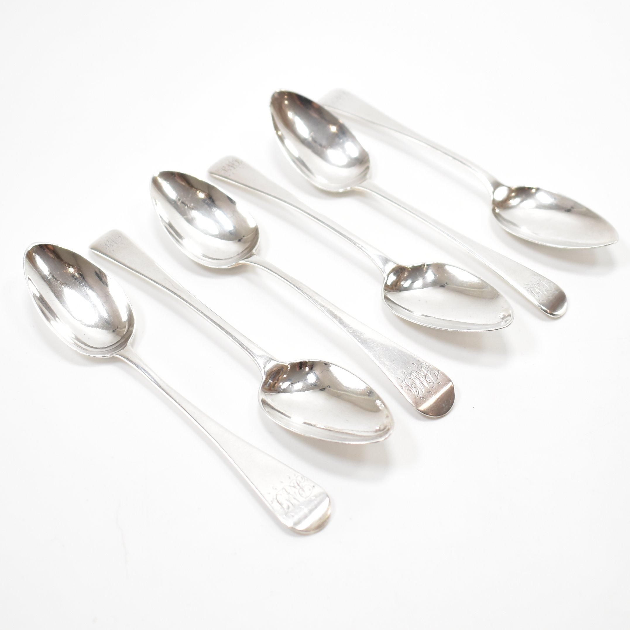 SIX GEORGE III SILVER TEASPOONS