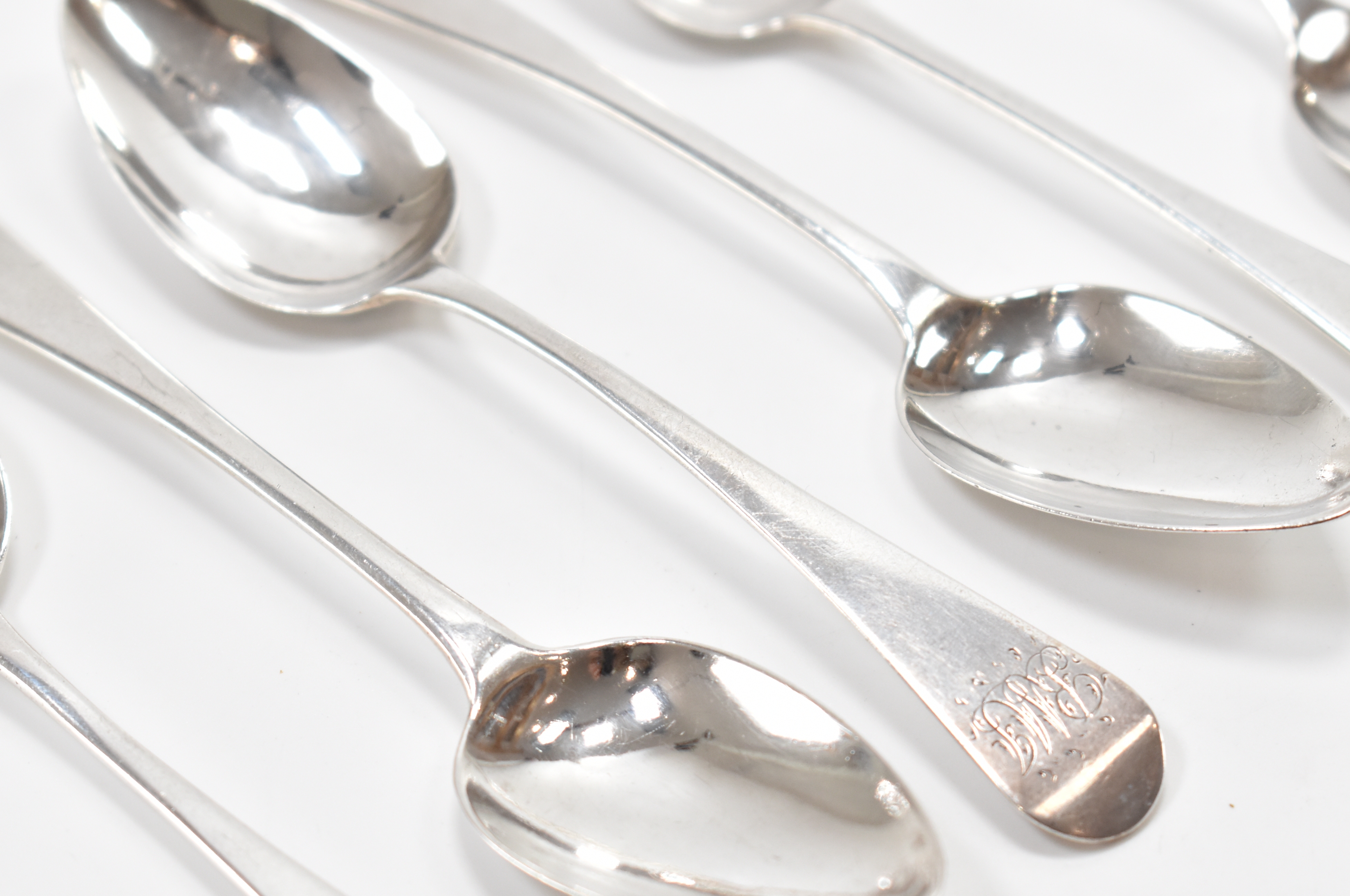 SIX GEORGE III SILVER TEASPOONS - Image 2 of 4