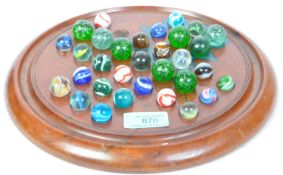 ASSORTMENT OF VICTORIAN & LATER TOY MARBLES