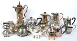 A COLLECTION OF SILVER PLATE & COPPERWARE