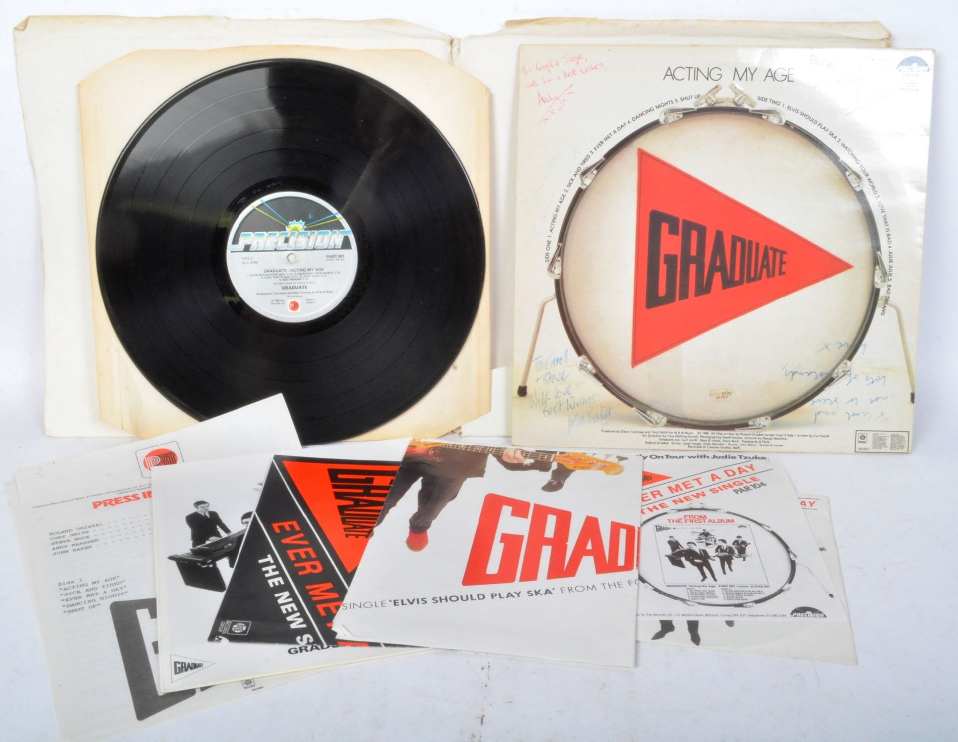 GRADUATE - ACTING MY AGE - SIGNED LP VINYL RECORD - Bild 2 aus 5