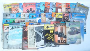 AERONAUTIC INTEREST - THE AEROPLANE MAGAZINE - LARGE COLLECTION