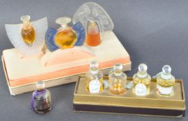 A COLLECTION OF LALIQUE LADIES PERFUME BOTTLES