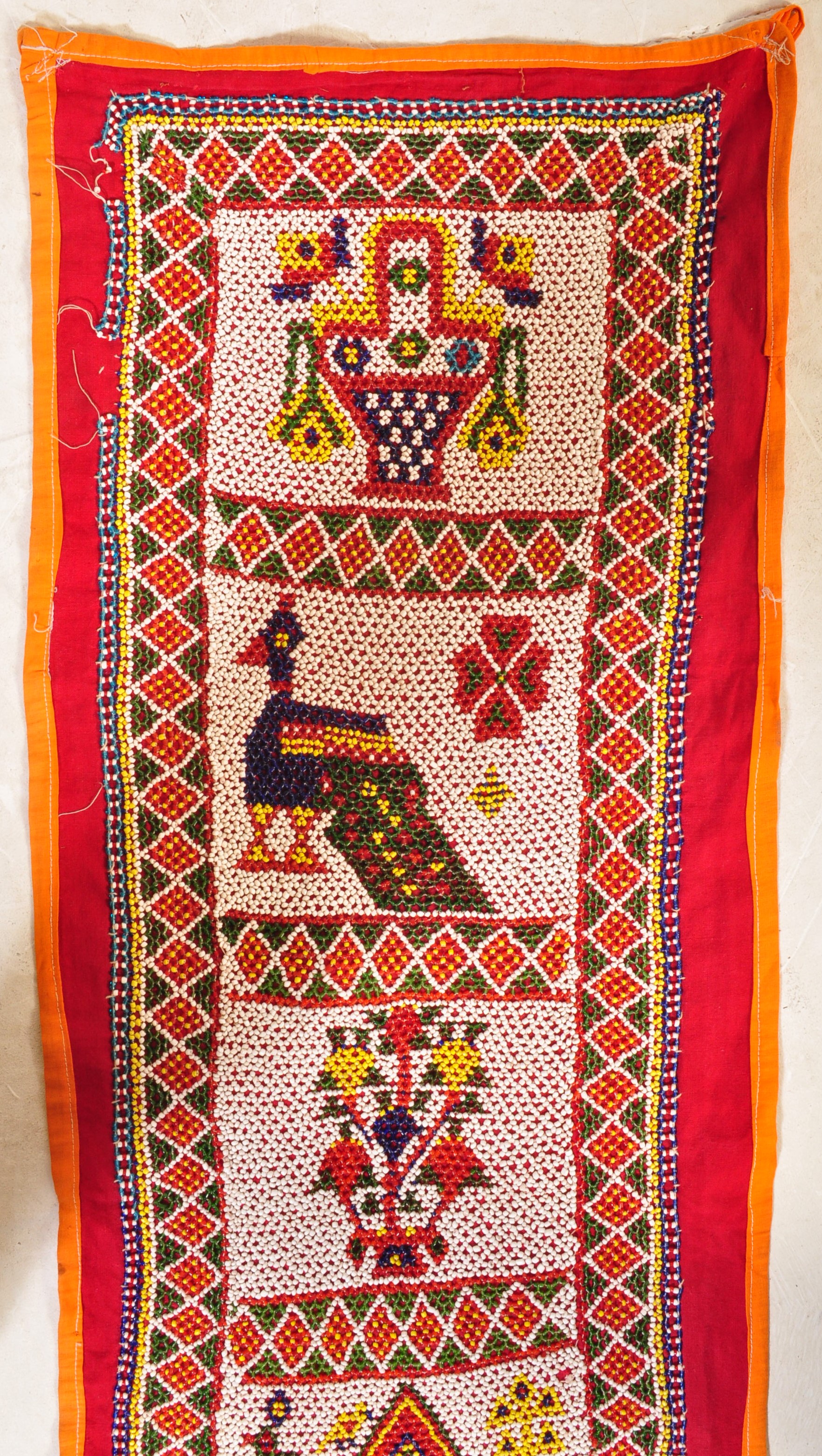 HAND MADE INDIAN BEADWORK WALL HANGING - Image 3 of 6