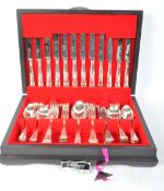 CASED CANTEEN OF SILVER PLATED CUTLERY