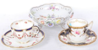 ASSORTMENT OF LATE 19TH & EARLY 20TH CENTURY BONE CHINA PORCELAIN
