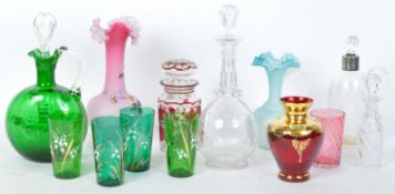 ASSORTMENT OF 19TH CENTURY GLASS - MARY GREGORY
