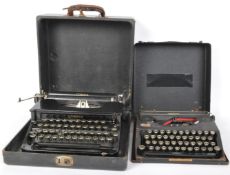 TWO EARLY 20TH CENTURY TYPEWRITERS - CORONA & EMPIRE