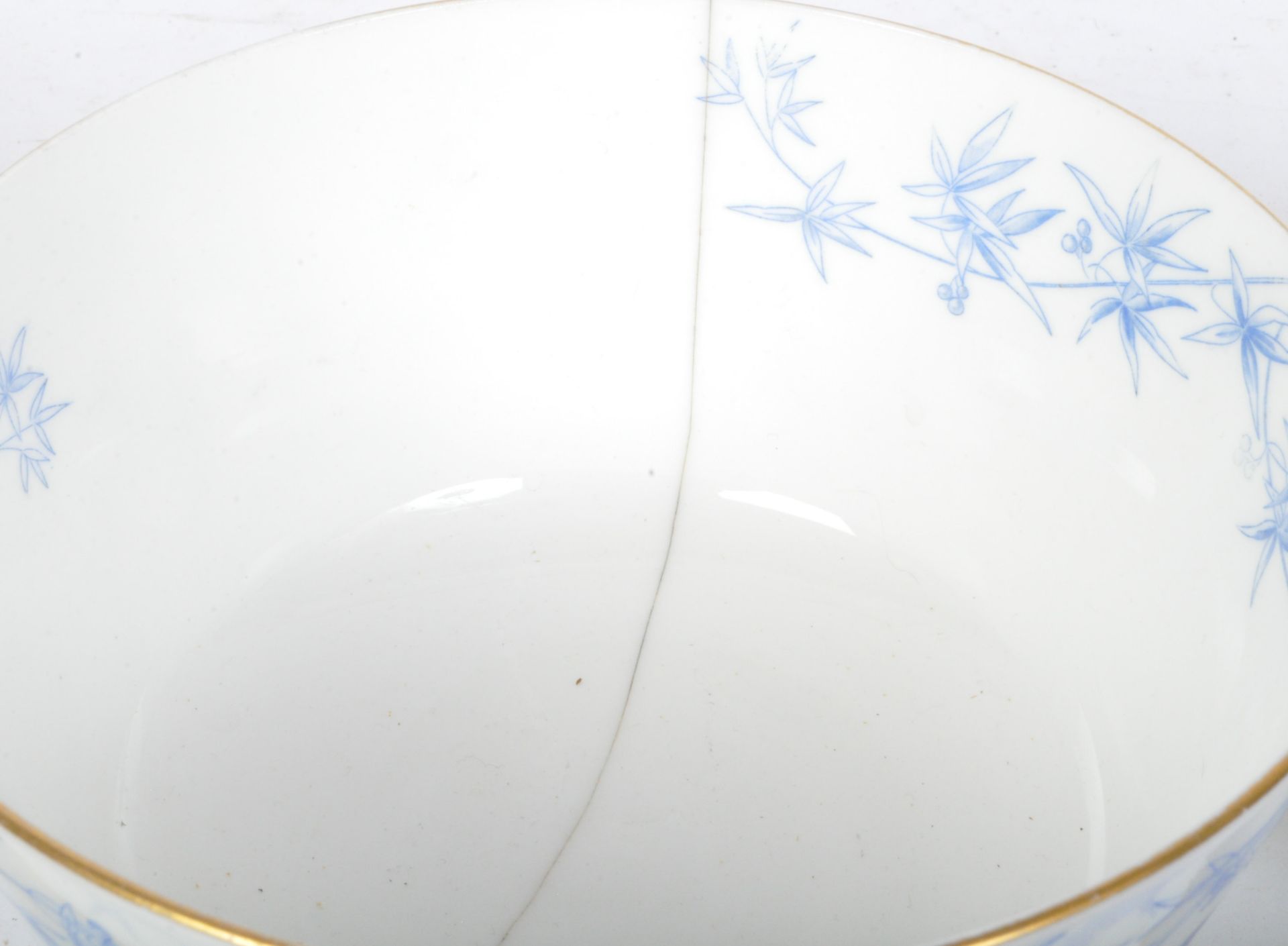 VINTAGE BONE CHINA BLUE & WHITE TEA SERVICE - Image 5 of 8