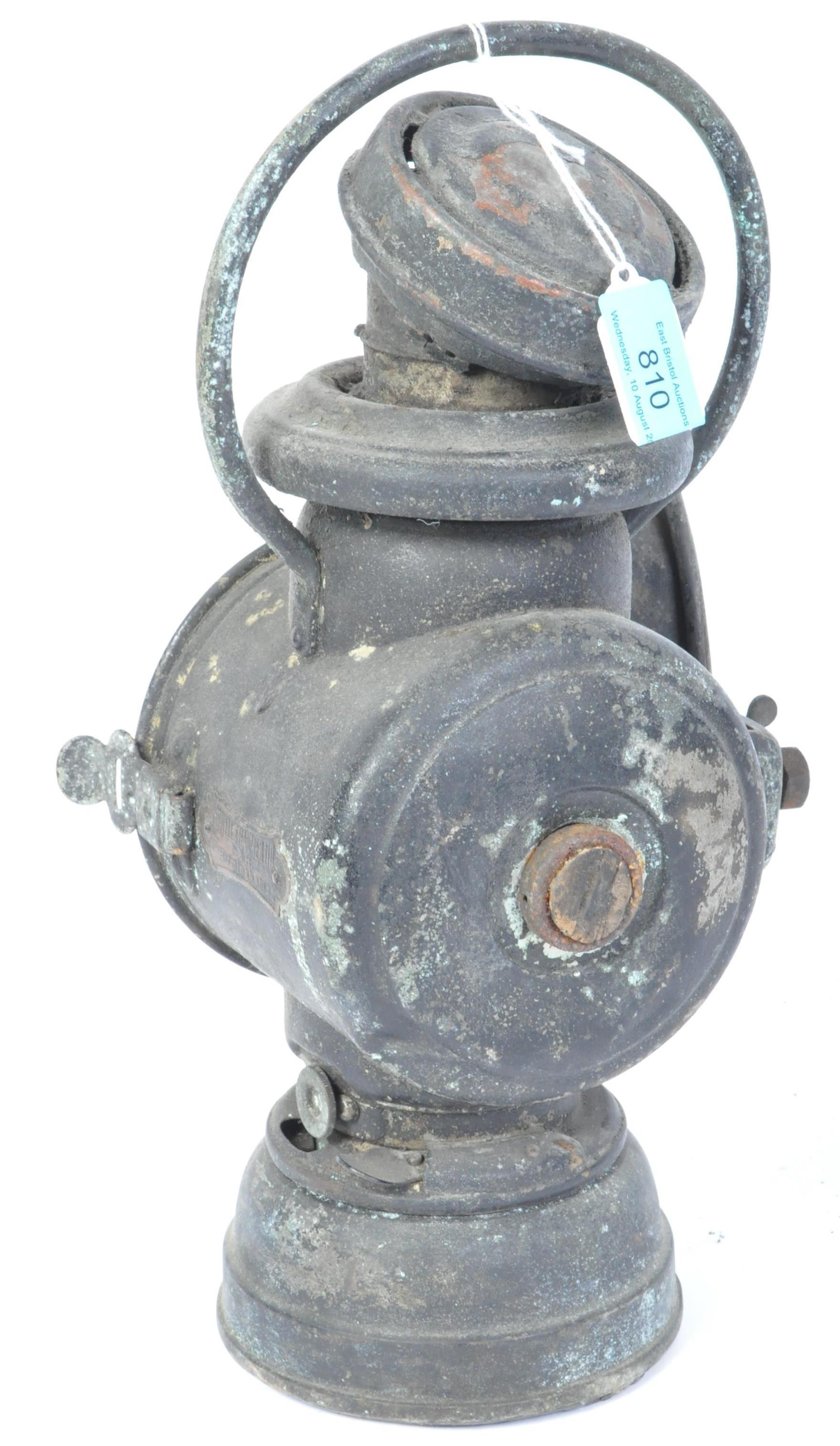 A RETRO VINTAGE POWELL & HANMER CARBIDE RAILWAY LAMP - Image 5 of 6