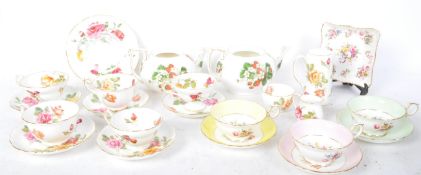 A COLLECTION OF HAMMERSLEY & CO TEA SERVICE ITEMS.