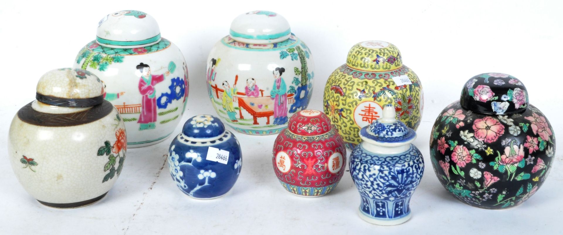 A COLLECTION OF 20TH CENTURY GINGER JARS