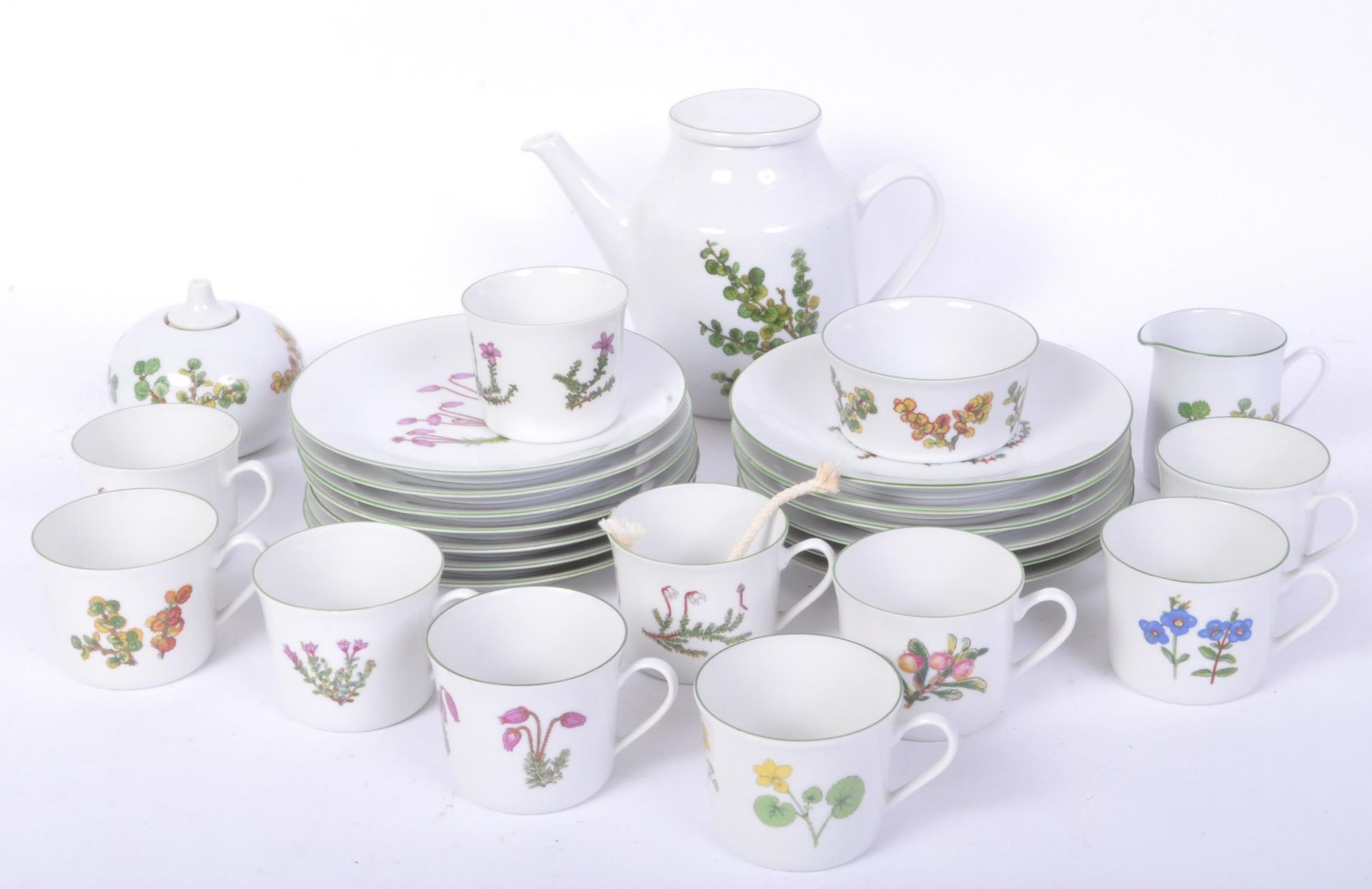 PORSGRUND OF NORWAY - 1960S BONE CHINA TEA SERVICE