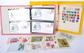 COLLECTION OF VINTAGE 20TH CENTURY STAMPS AND RELEATED EPHEMERA