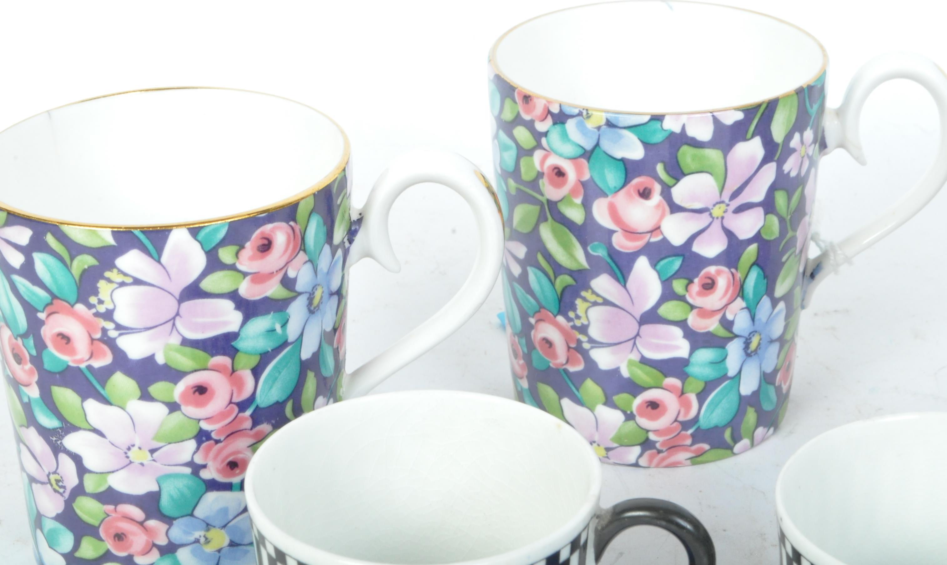 FIVE VINTAGE & EARLIER ROYAL ALBERT & ROYAL WORCESTER COFFEE CUPS - Image 2 of 5