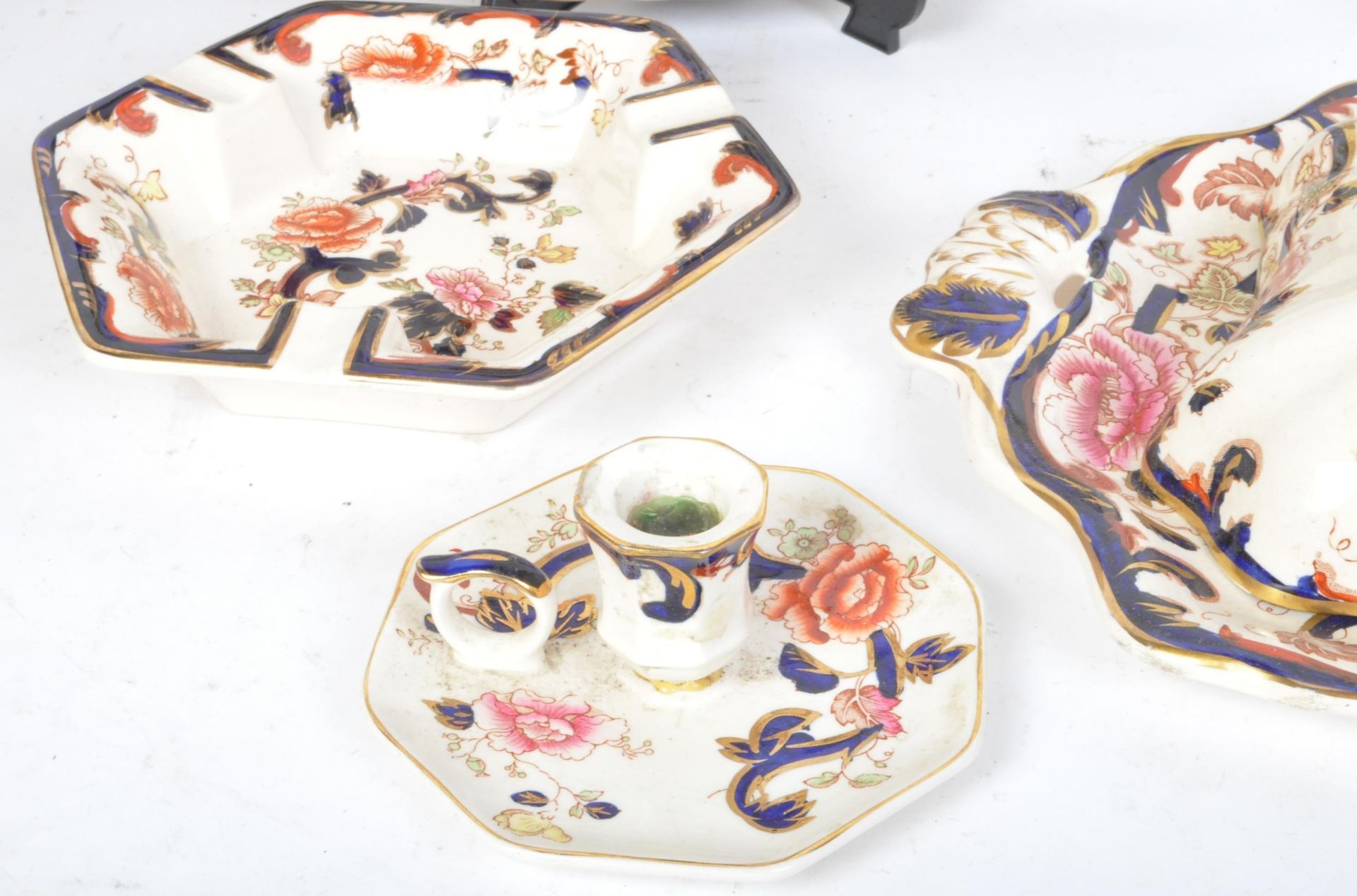 ASSORTMENT OF 19TH CENTURY MASONS MADALAY DINNER WARE - Image 3 of 6