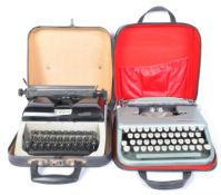 TWO VINTAGE 20TH CENTURY TYPEWRITERS - CORONA & LILLIPUT