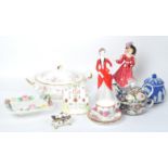 COLLECTION OF VINTAGE ENGLISH PORCELAIN & BONE CHINA