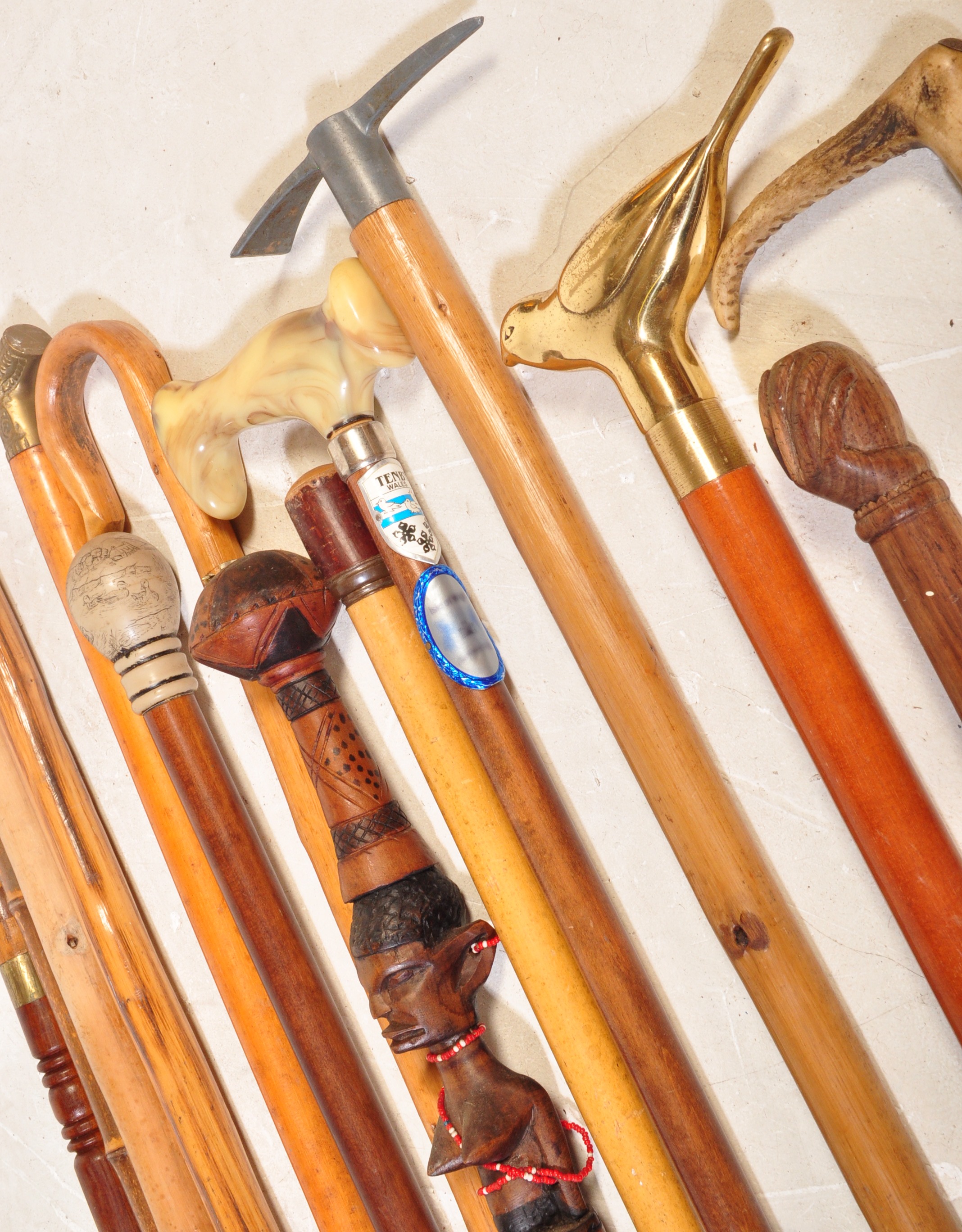 LARGE ASSORTMENT OF WALKING STICKS & CANES - Image 8 of 9