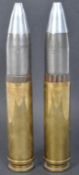 PAIR OF 20TH CENTURY ARTILLERY TRENCH ART CASES