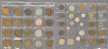 COLLECTION OF 19TH CENTURY AND LATER SILVER CURRENCY AND MORE