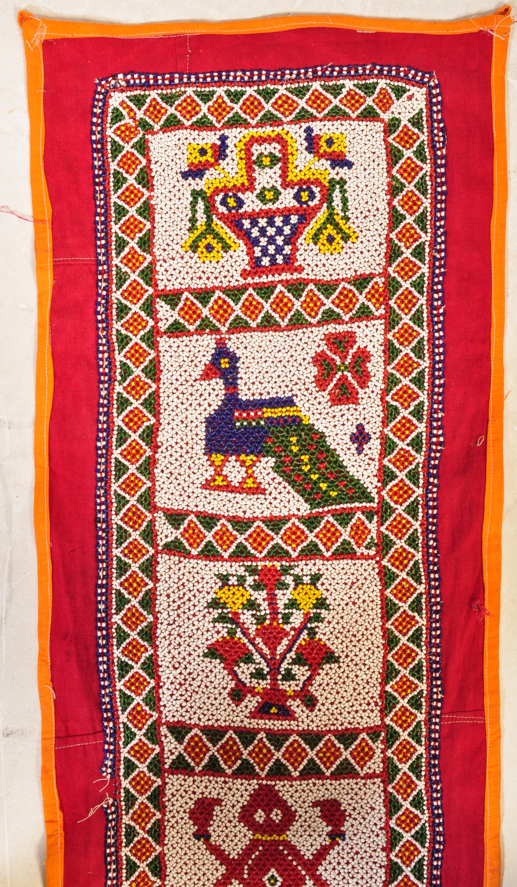 HAND MADE INDIAN BEADWORK WALL HANGING - Image 5 of 6