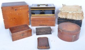 LARGE COLLECTION 19TH CENTURY & LATER BOXES