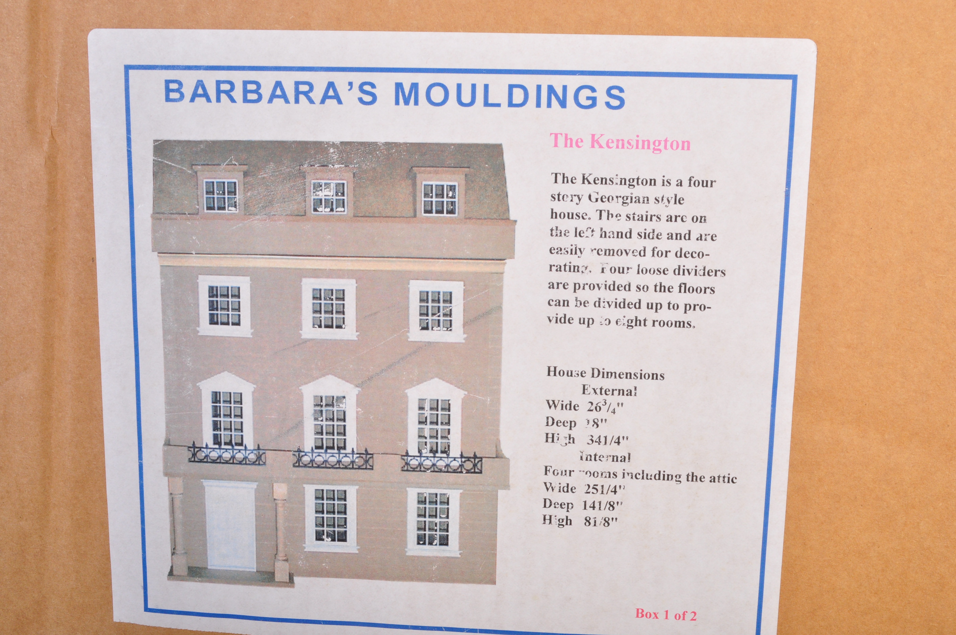BARBARA'S MOULDINGS VINTAGE UNOPENED DOLLS HOUSE