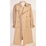 VINTAGE GENTS BURBERRY TRENCH COAT - DOUBLE BREASTED