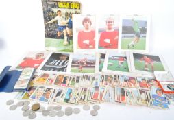 COLLECTION OF VINTAGE 20TH CENTURY FOOTBALL RELATED MEMORABILIA