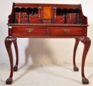 REGENCY REVIVAL MAHOGANY CARLTON HOUSE WRITING DESK