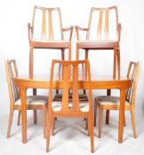 NATHAN FURNITURE - MID CENTURY TEAK DINING TABLE & CHAIRS