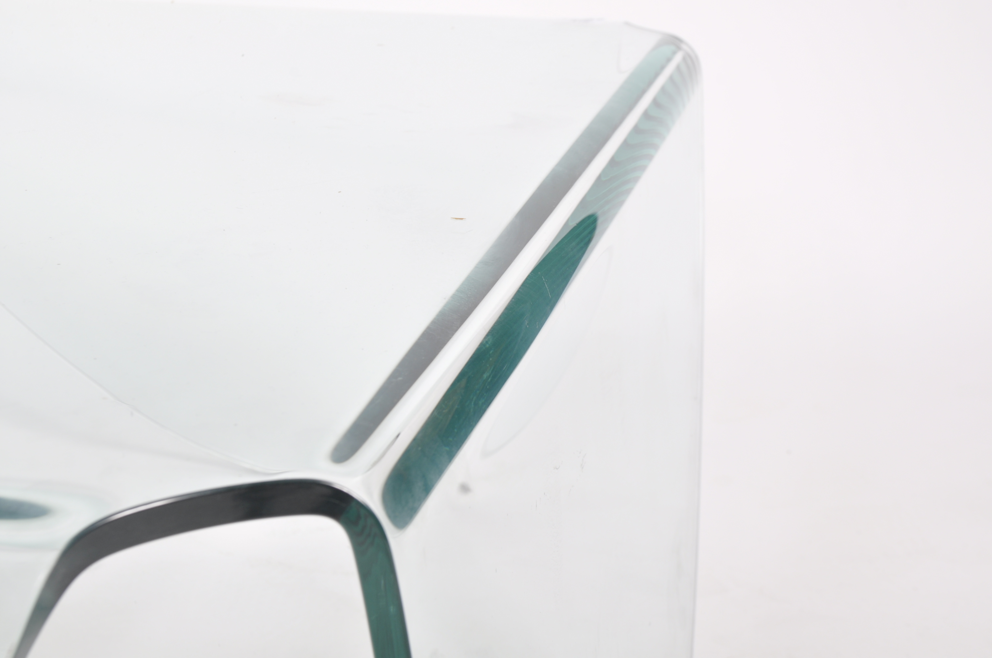 LARGE RETRO MODERNIST ART GLASS CENTRE TABLE - Image 5 of 5