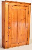 VICTORIAN 19TH CENTURY PINE WOOD HALL SIDE CUPBOARD