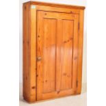 VICTORIAN 19TH CENTURY PINE WOOD HALL SIDE CUPBOARD