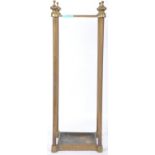 20TH CENTURY BRASS WALKING STICK STAND